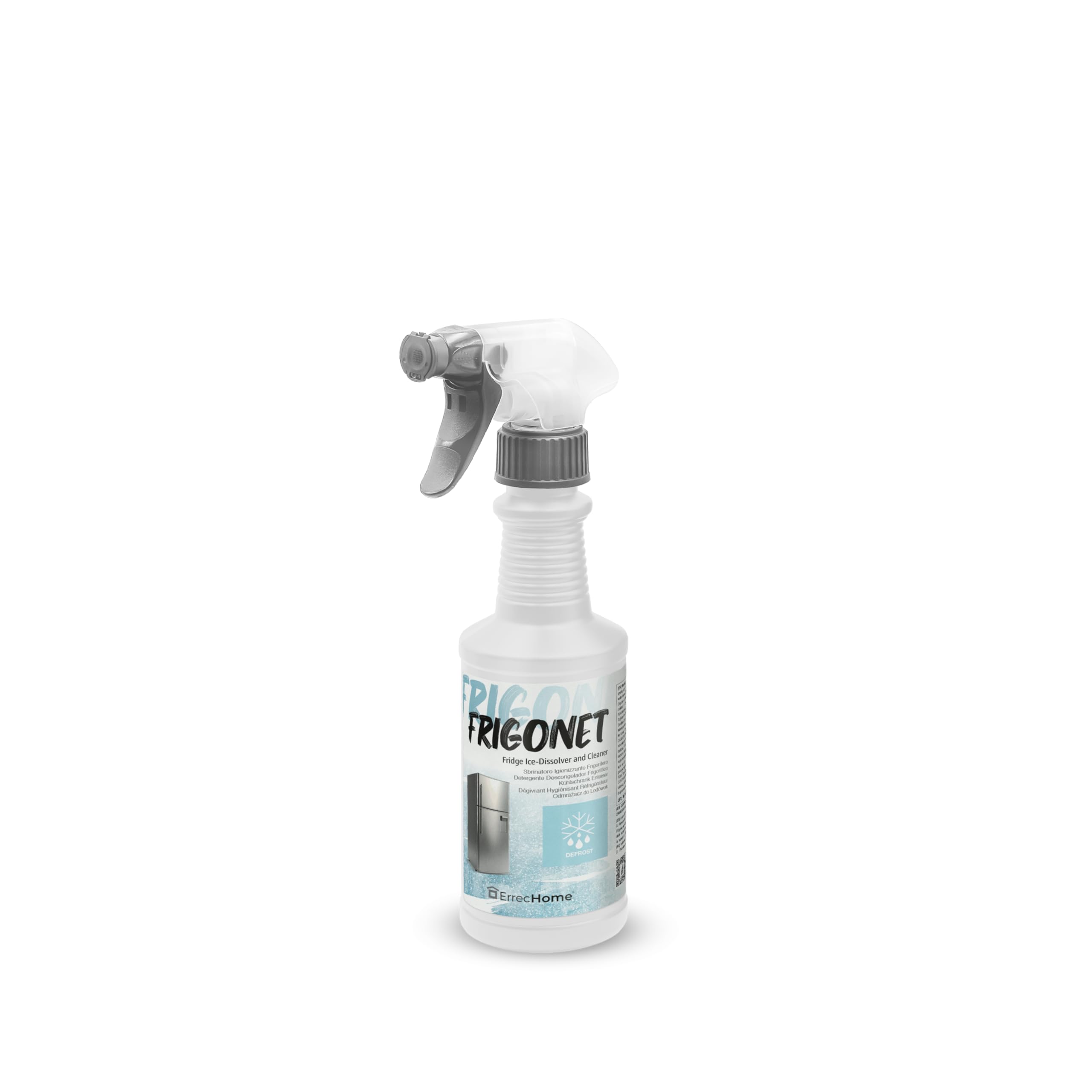 ERRECHOME FrigoNet, De-icer and Cleaner Spray for Fridges and Freezers, 250 mL Bottle