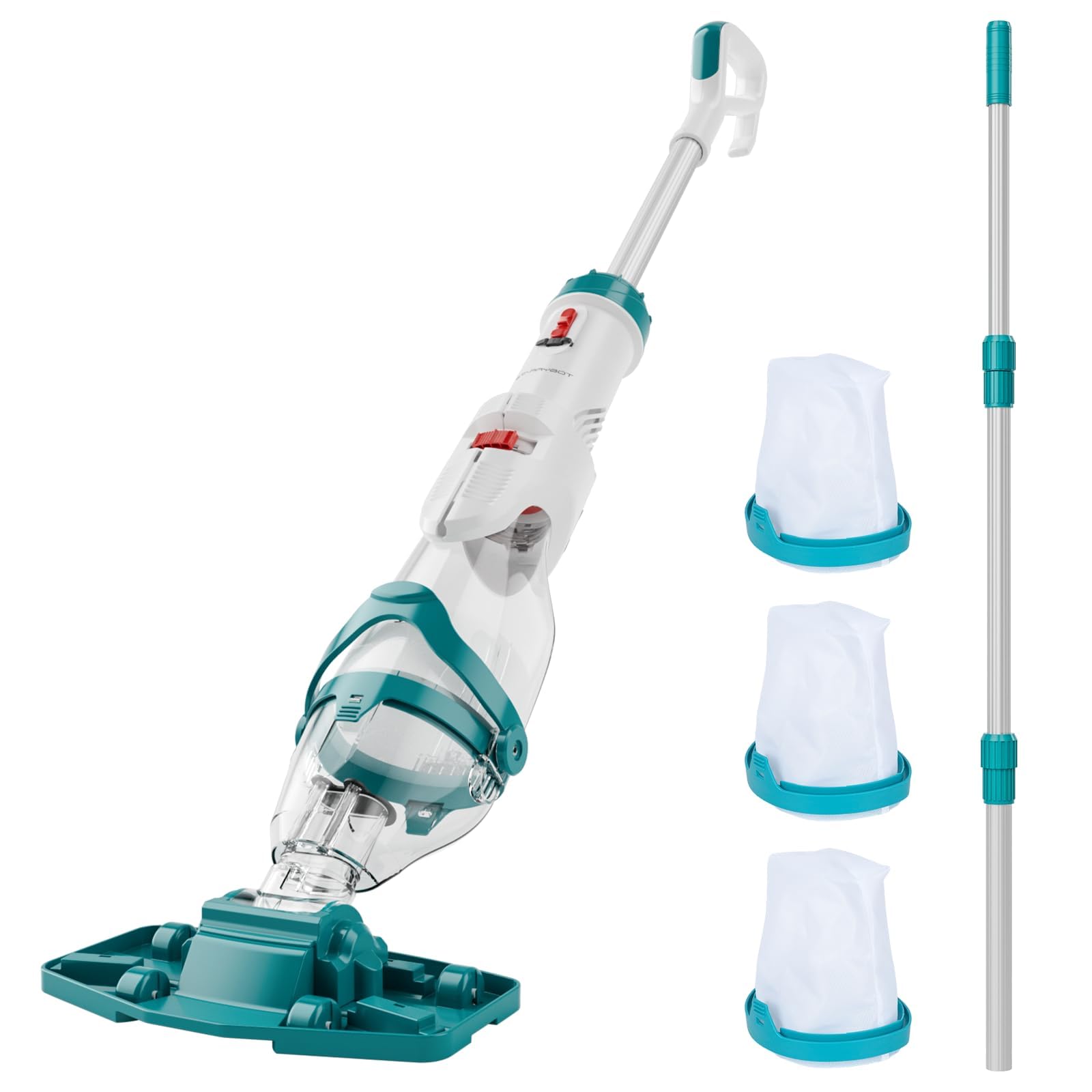 Photo 1 of *** NOT WORKING ** SOLD FOR PARTS// FINAL SALE 08/02** Starrybot Handheld Pool Vacuum for In-Ground Pools, Two Cleaning Modes, 15 GPM Suction, 1.5 Hour Battery Life, 2 Filter Bags for Sand, Leaves
