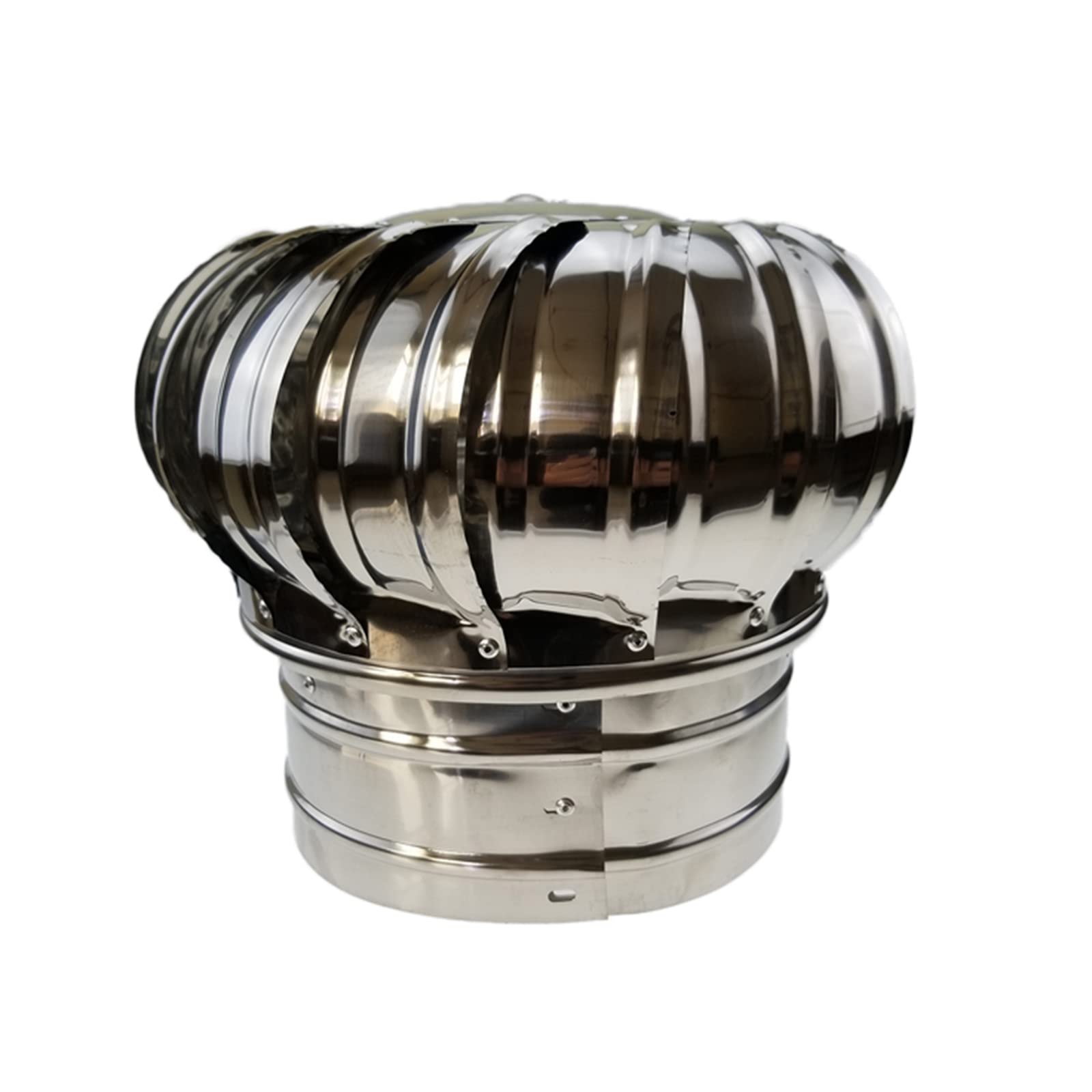 Sombrerete Giratorio para Chimenea, Acero Inoxidable 304, Altamente eficaz para la prevención de Corrientes descendentes y Mejora de la ventilación, con Patas fijas, 150 mm