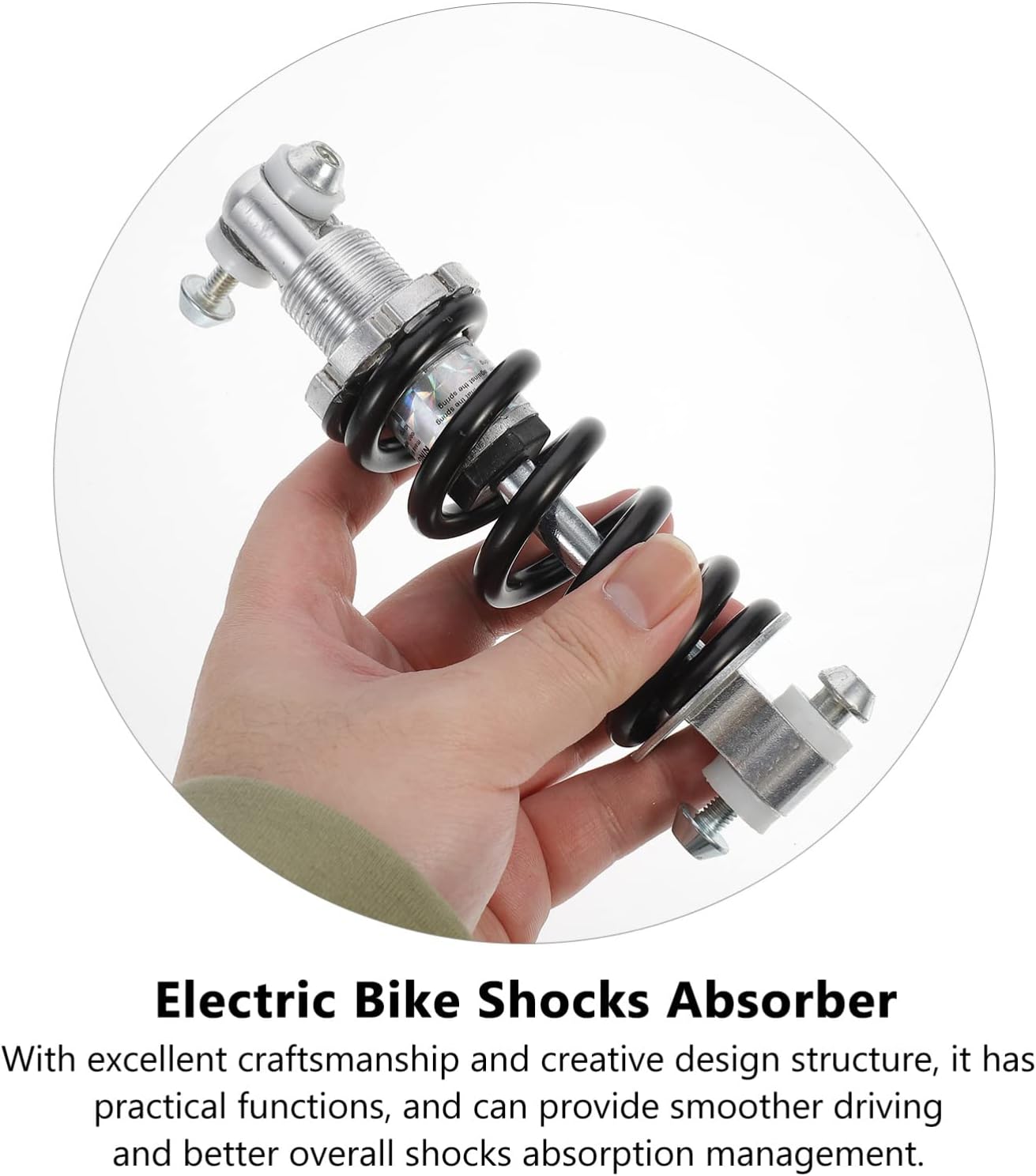 Abaodam Bike Rear Spring Shocks for Electric Bike Practical Sturdy Coil Shocks Absorber