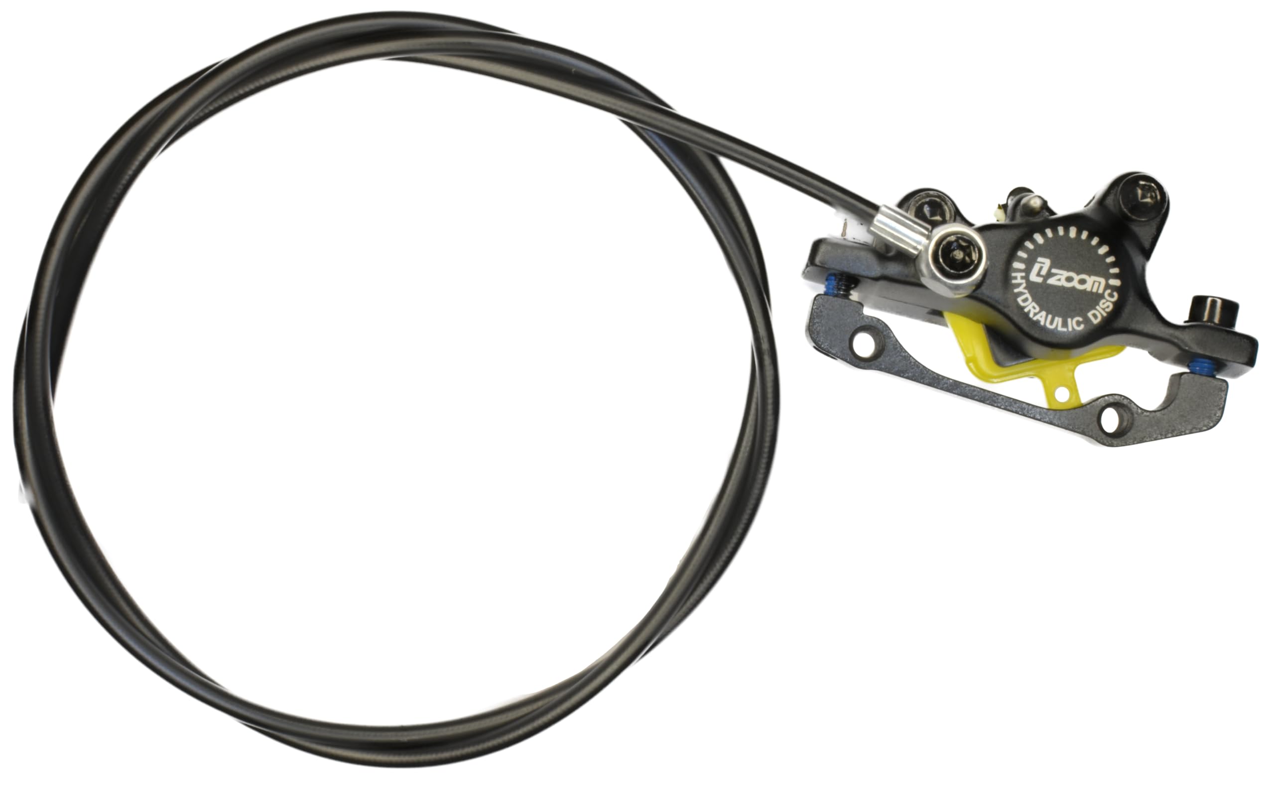 Étrier de frein hydraulique gauche avant avec câble court et adaptateur de disques, compatible avec SmartGyro, Kukirin, Cecotec, UrbanGlide, pour trottinette électrique