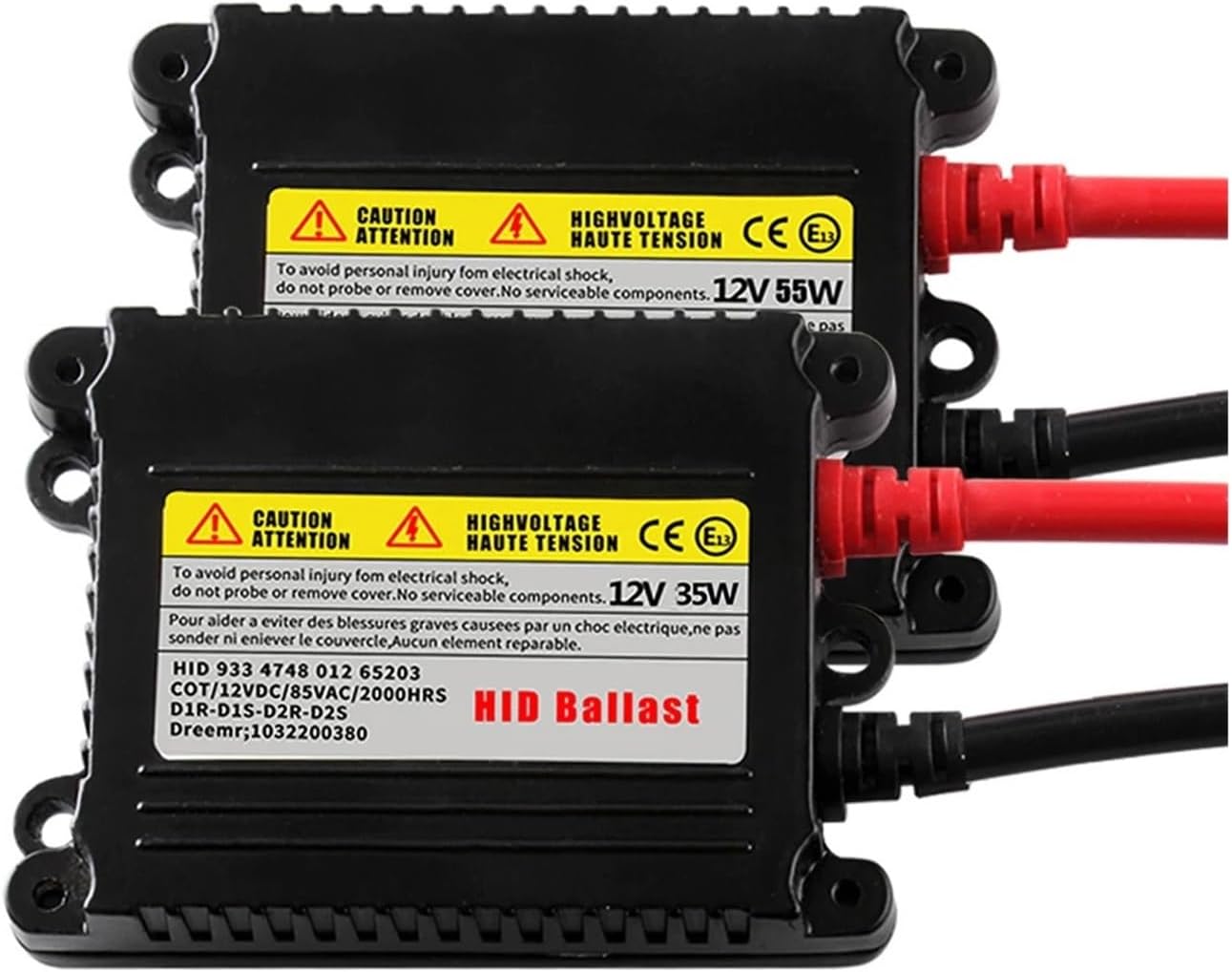 Slim HID Ballast 55W Direct Direct Current 12V HID Xenon Ballast Replacement For H1 H3 H7 H8 H11 9005 9006 Xenon Bulbs