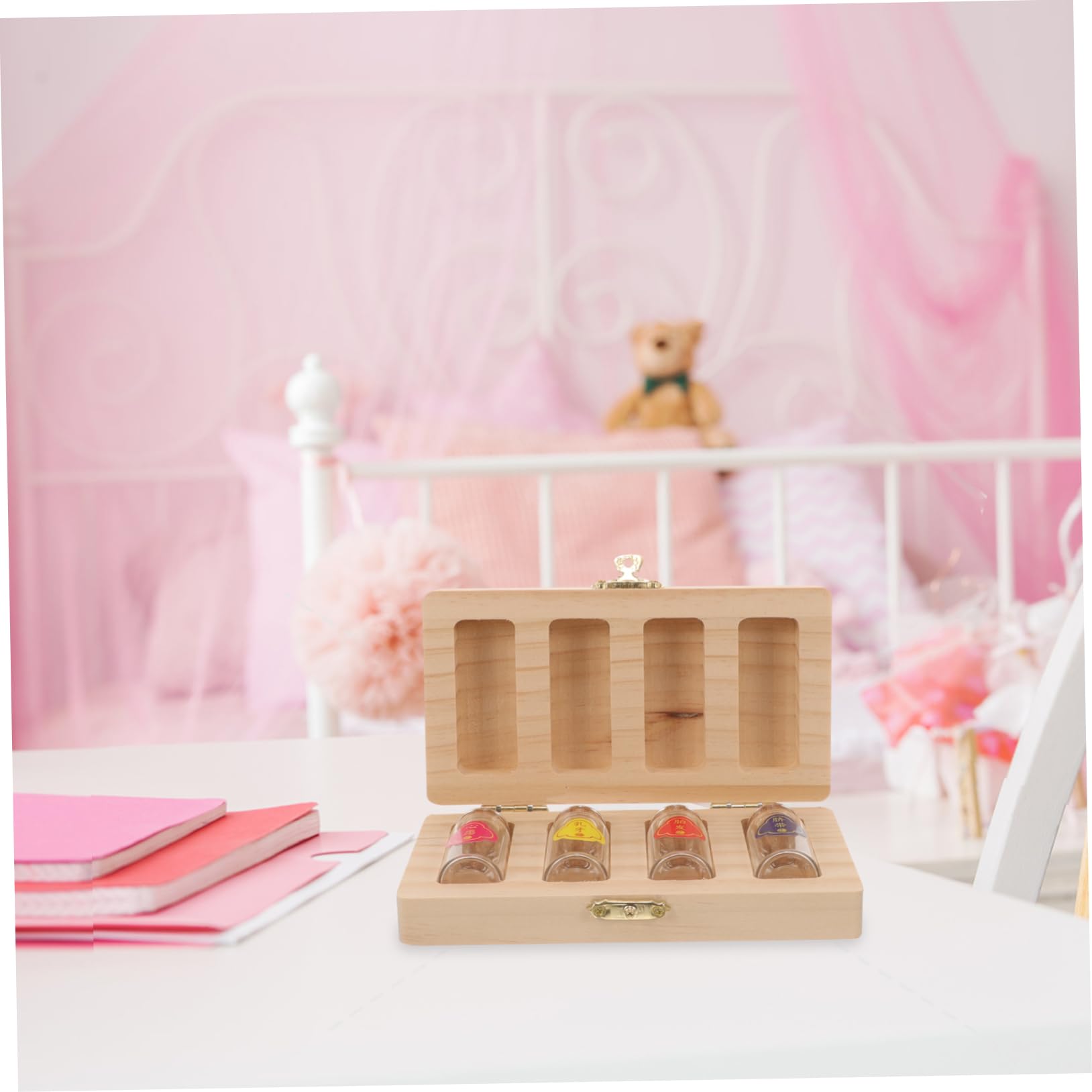TOYANDONA 4juegos Caja De Recuerdo Para Dientes De Niño Niña Organizador De Recuerdos De Dientes Infantiles Recipiente Para Guardar Memorias Infancia