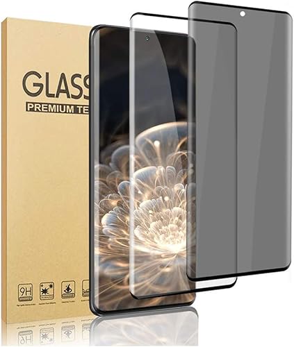 Paquete de 2 protectores de pantalla para Galaxy S21 Ultra, protector de pantalla de vidrio templado HD y protector de vidrio templado de