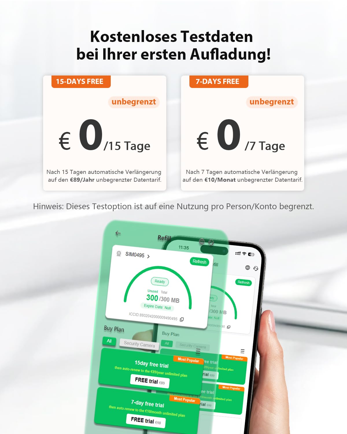 4G LTE Überwachungskamera Innen mit Daten-SIM-Karte, 2K Super HD Akku-Kamera, Mini Kamera ohne WLAN, PIR-Bewegungserkennung, 3MP Nachtsicht, 120° Weitwinkel, TF-/Cloud