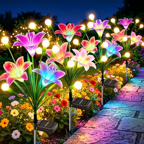 Lumiere solaire exterieur etanche 36LED effet luciole balancier RGB pour patio
