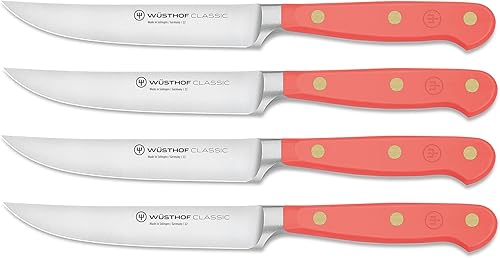 Miniatura 11 de Wüsthof Juego de cuchillos para carne de 4 piezas de color clásico | Wild Blueberry Plata/Negro,Sal rosa del Himalaya,Púrpura (Purple Yam),Ostras de