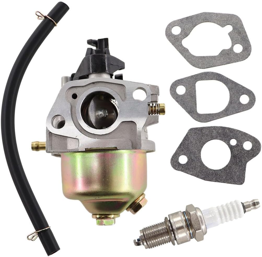 MCHNIC Vergaser mit Dichtung Benzinschlauch Zündkerze für MTD Thorx 35 45 55 Güde Budget Fleurelle Einhell Variolux 1P61 1P65 1P70