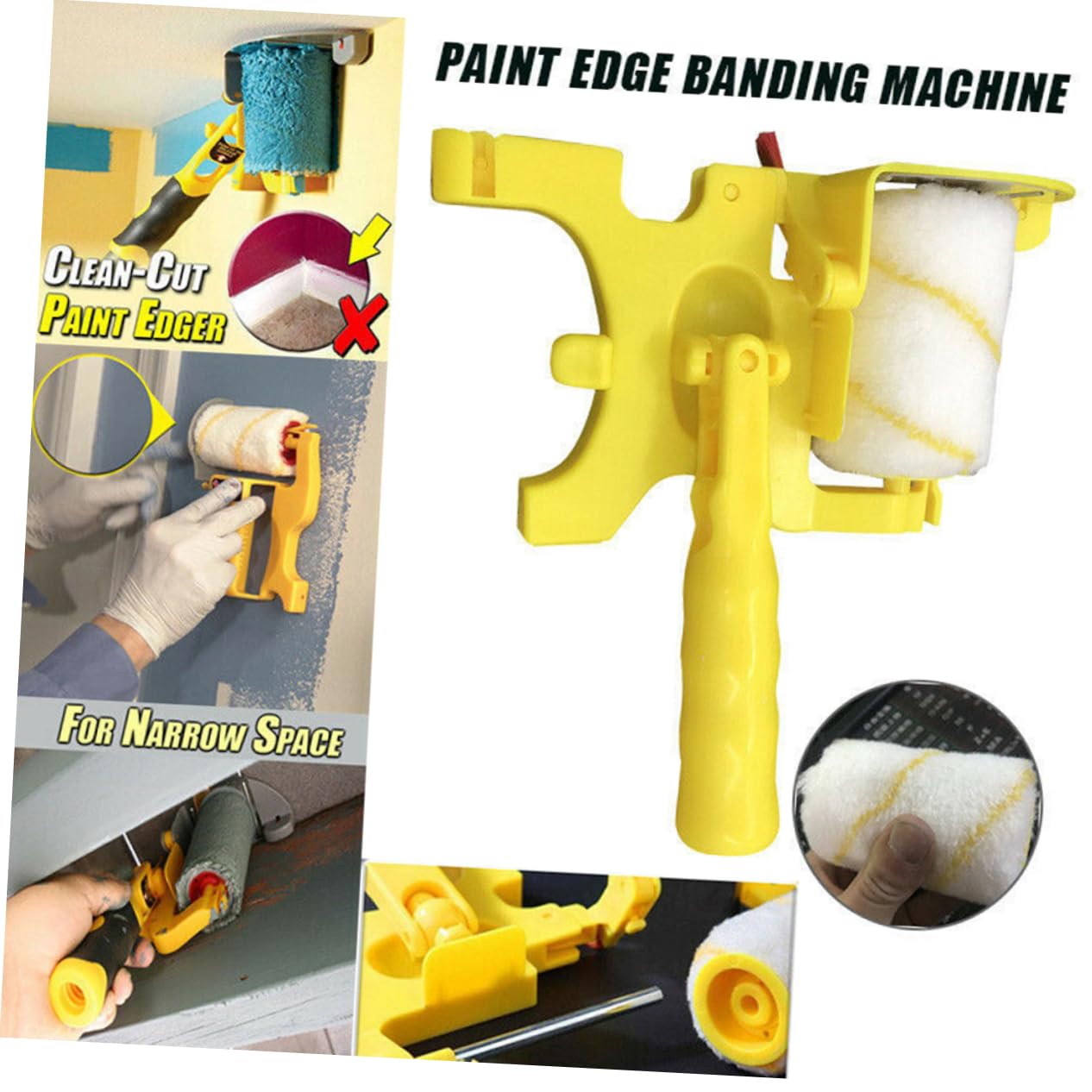 Rullo per Pittura Muro Spazzola Sostituibile Pieghevole