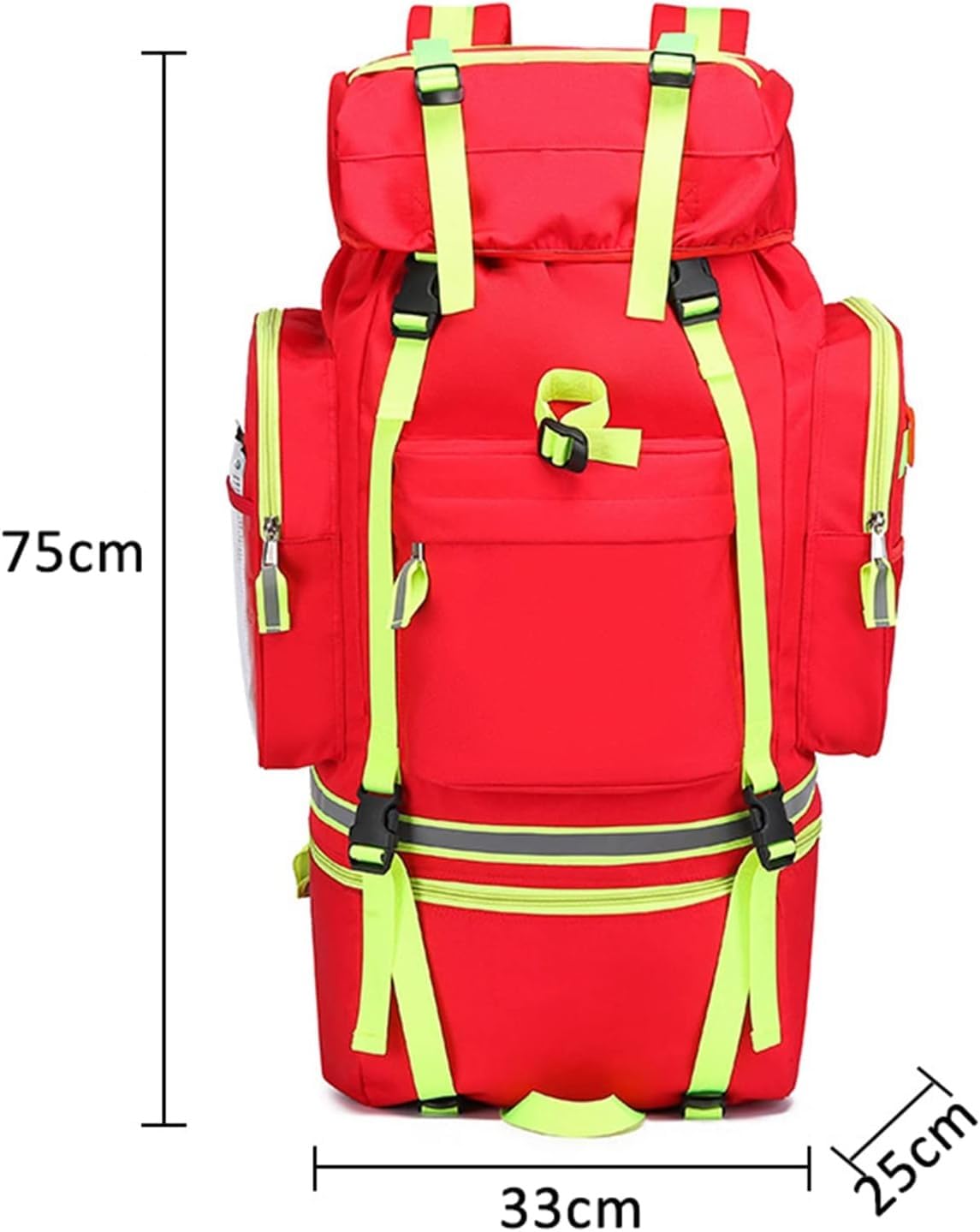 Borsa per il primo soccorritore Zaino per il trauma vuoto, borsa per il primo soccorso EMS/EMT Zaino medico multitasche impermeabile per i professionisti della prevenzione e dell'outdoor.