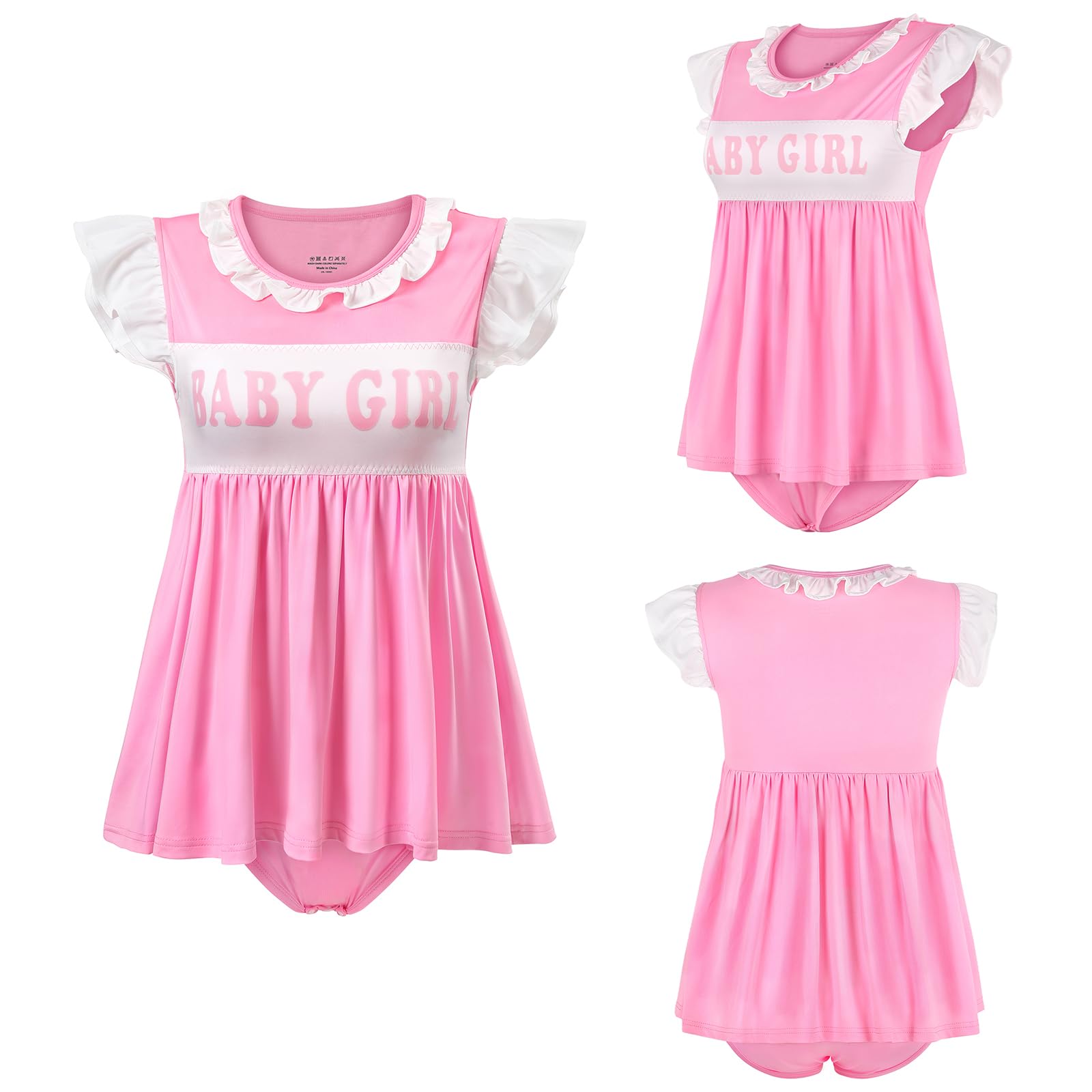 LittleForBig Jedwabiste śpioszki Kawaii Onesie Piżama Bodysuit - Baby Girl Babydoll śpioszki