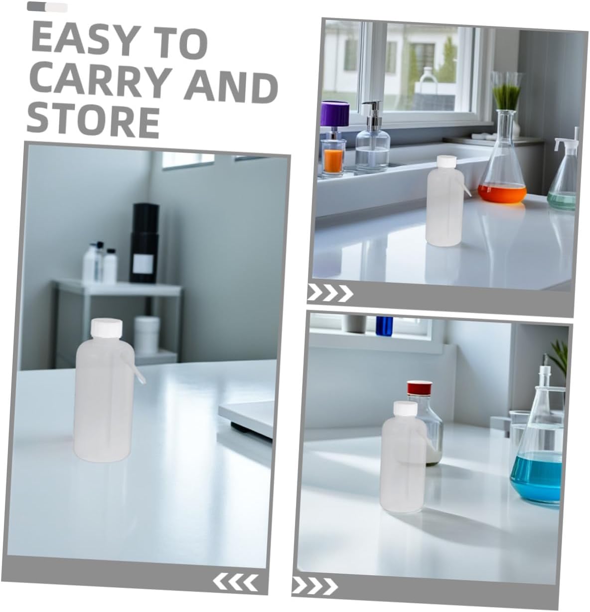 2pcs Plastic Squeeze Bottle for Plants Lab 500ml Wash Bottle Lightweight Squeeze Bottles for Cleaning