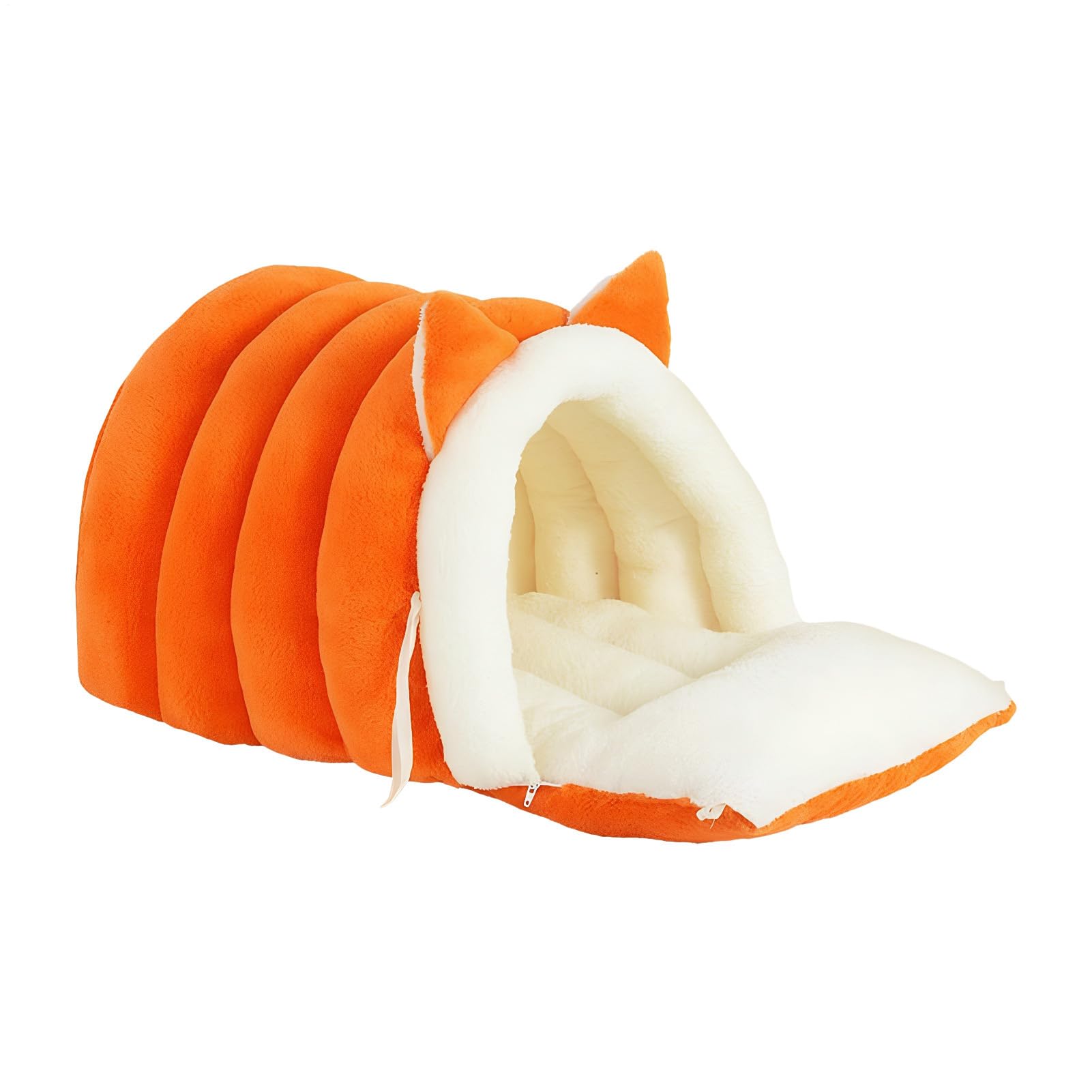 Lit caverne pour chat apaisant contre le stress et le temps froid