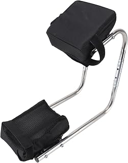 Agatige Garden Knee Seat, Ergonomic Leg Strap Knee Stool Stainless Steel Ankle Support One Leg Kneeling Brace for Gardening Work