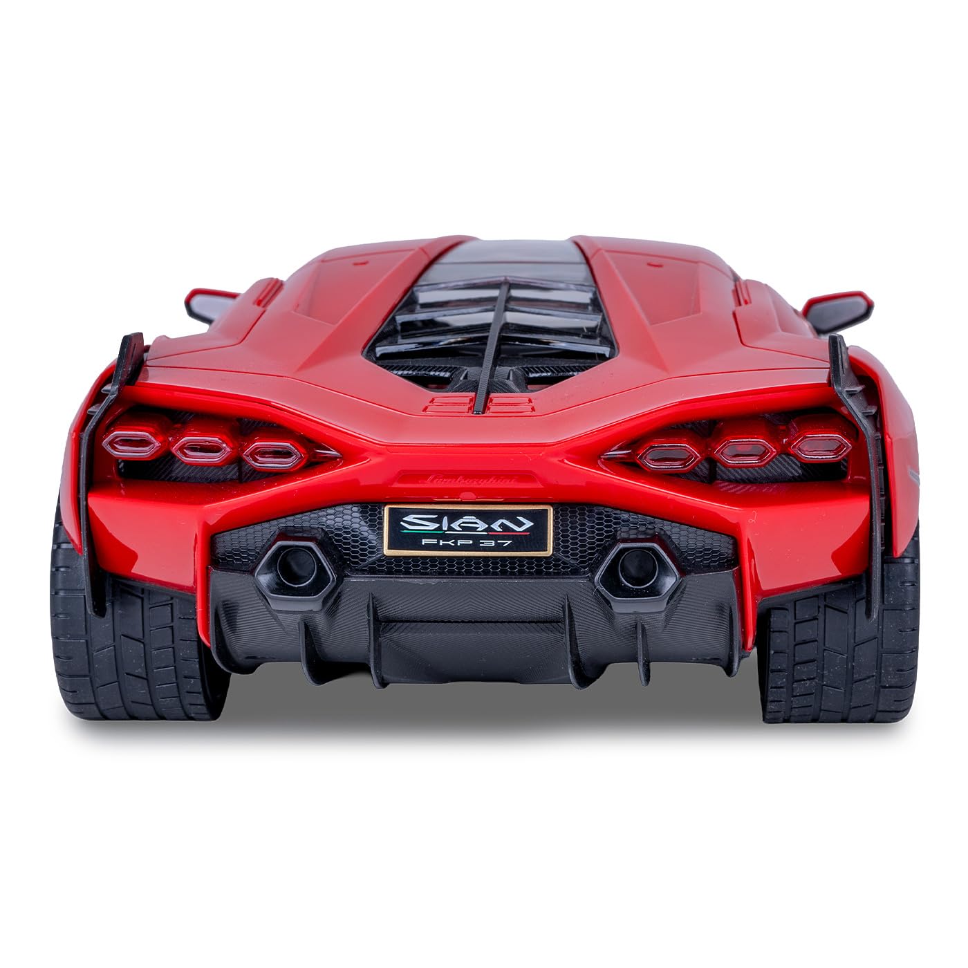 JAMARA Lamborghini Sián FKP 37 2,4 GHz 1:14 drzwi ręczne - samochód RC, oficjalnie licencjonowany, czas jazdy do 1 godziny, ok. 11 km/h, idealnie odtworzone szczegóły, szczegółowe wnętrze, czerwony
