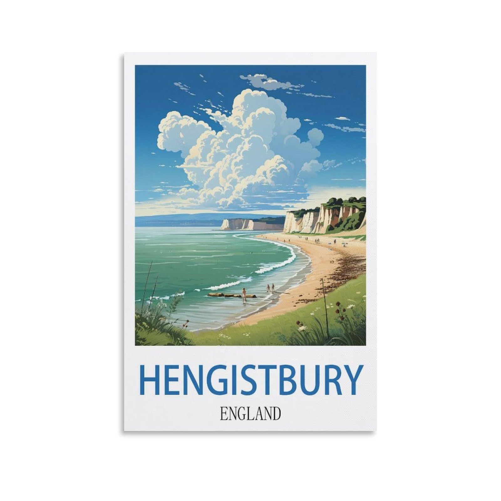 EZMLFA 5D Diamond Painting Kits for Adults,Hengistbury Head England,Diamond Painting,Landscape Gem Art Kits Adult and Crafts Home Decor 50x60cm