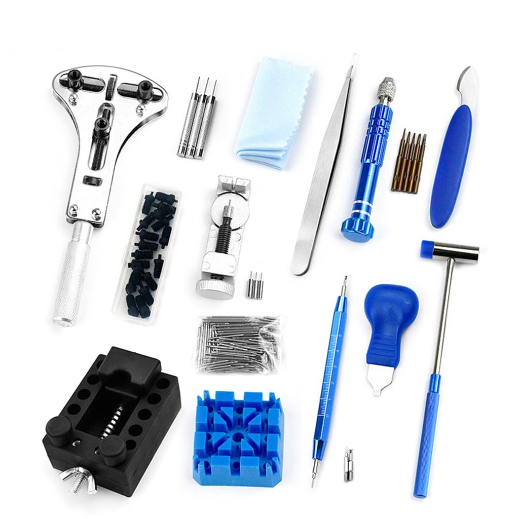 Kit de reparación de Relojes con 185 Herramientas para Quitar y reemplazar Relojes.