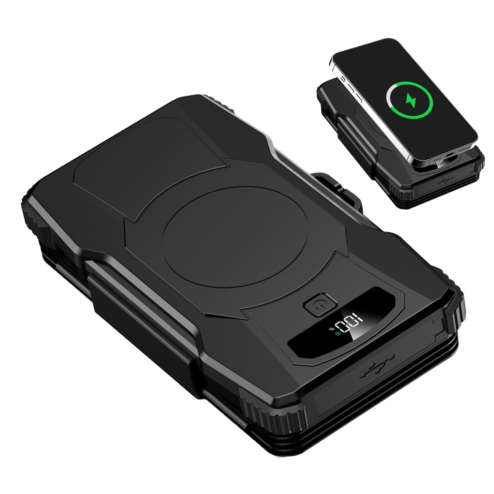 Cargador Solar Portátil 20000mAh Batería Externa Inalámbrica con Linterna