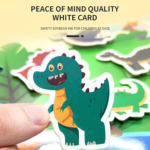 Miniatura 3 de Libro de pasta silenciosa para niños, diseñado para el desarrollo cognitivo, calcomanías magnéticas de libros ocupados para preescolar, juguetes de