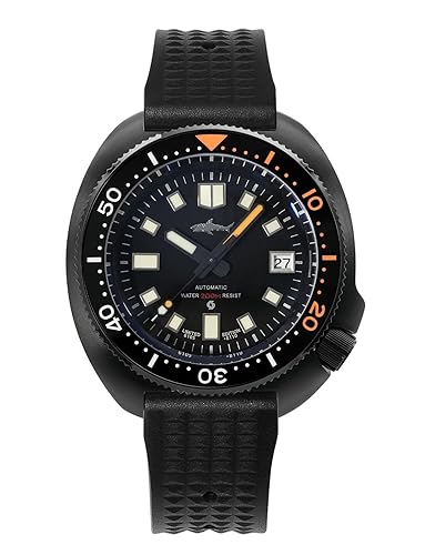 TACTICAL FROG Heimdallr 44mm Stainless Steel Mens Automatic Watch, Sapphire Crystal NH35A Movement Dive Watch Luminous C3, 200 Meter Water Resistant