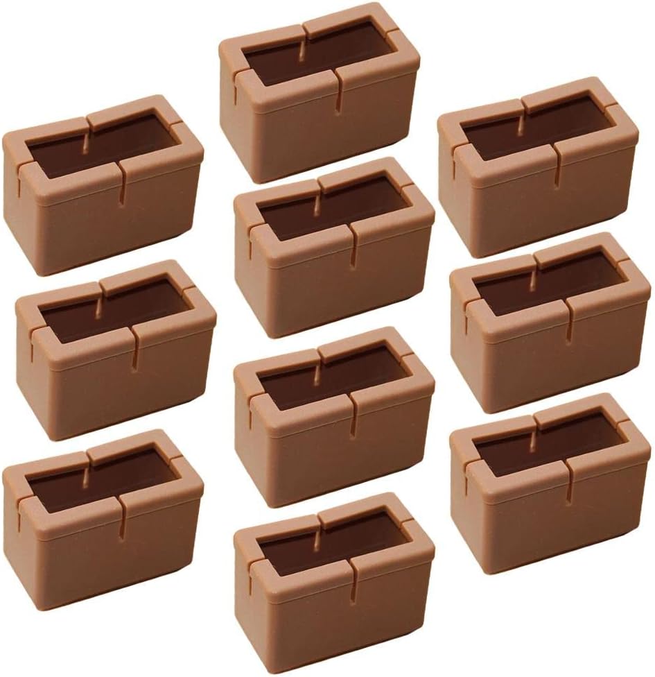 MERISHOPP®10 Pieces Table Chair Leg Floor Protectors Rectangular S|Home & Garden | Furniture | Other Home Furniture