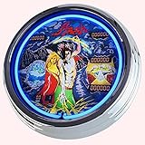 Horloge murale décorative Fluo Flipper Flash Williams 1979