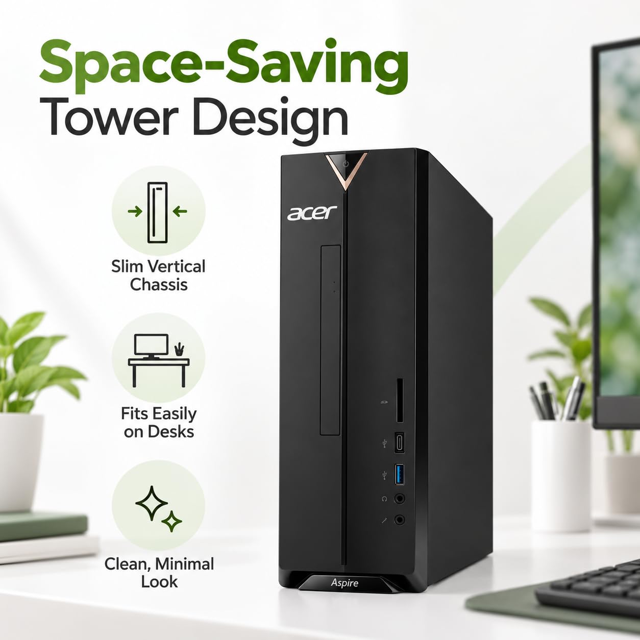 Amazon.com: Acer Aspire SFF 8L Desktop Computer | Intel Multi-Core