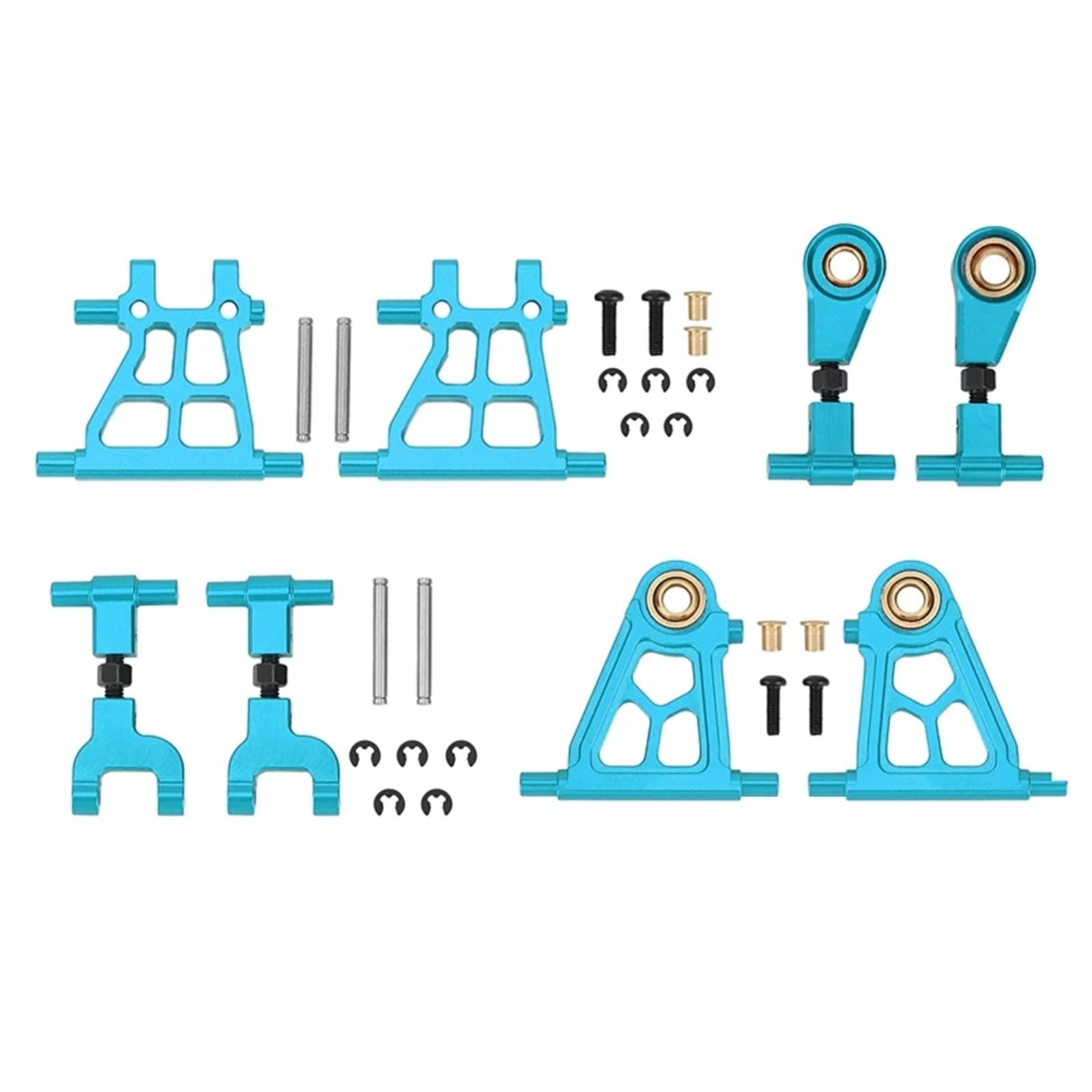 Bracci di sospensione anteriori posteriori superiori inferiori adatti for Tamiya TT02 TT-02 1/10 RC Auto Parti di aggiornamento Accessori