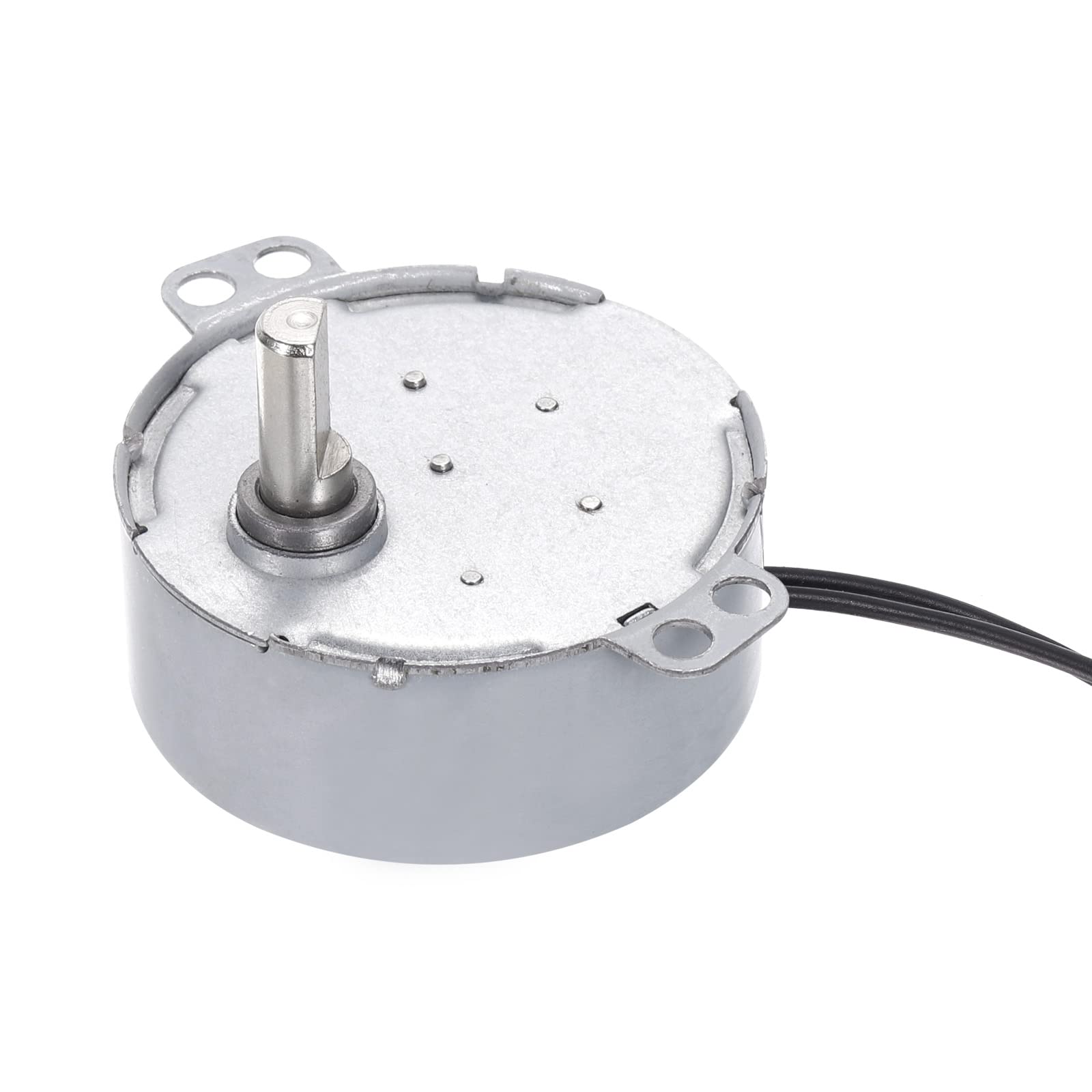 sourcing map Sincrónico Motor AC220-240V 4-5RPM 50-60Hz CW 4W D Eje Motor Eléctrico para Microondas Horno, Ventilador