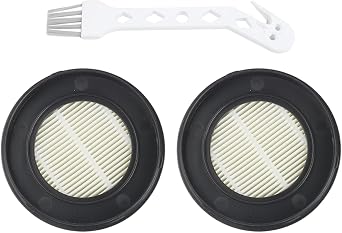 Washable Filters for SunSare X7A-US Cordless Vacuum and for Fieety for V7, 6-Pack with Cleaning Brush for Capturing 99.97% of Dust Down to 0.3 Microns, Easy Tool-Free Installation2 PACK