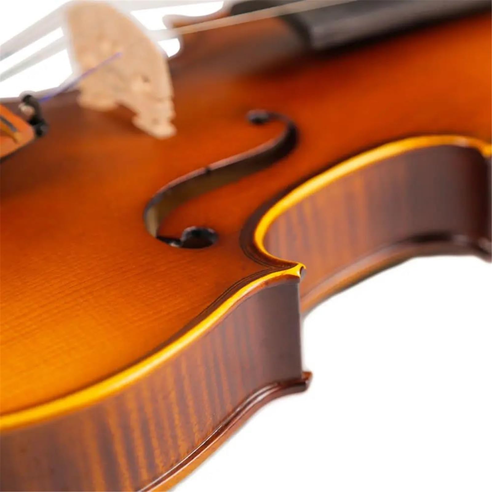 Violino Violino Acustico In Legno Massello Strumento A Grandezza Naturale Con Fondo In Legno Massello Di Acero A Strisce Naturali Violino Fatto A Mano(3/4)