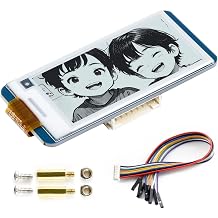 KLAYERS 212x104, 2.13-Inch Flexible E-Ink Display HAT, Compatible with Raspberry Pi, Black/White Dual-Color with SPI Interface, with e-Paper Driver