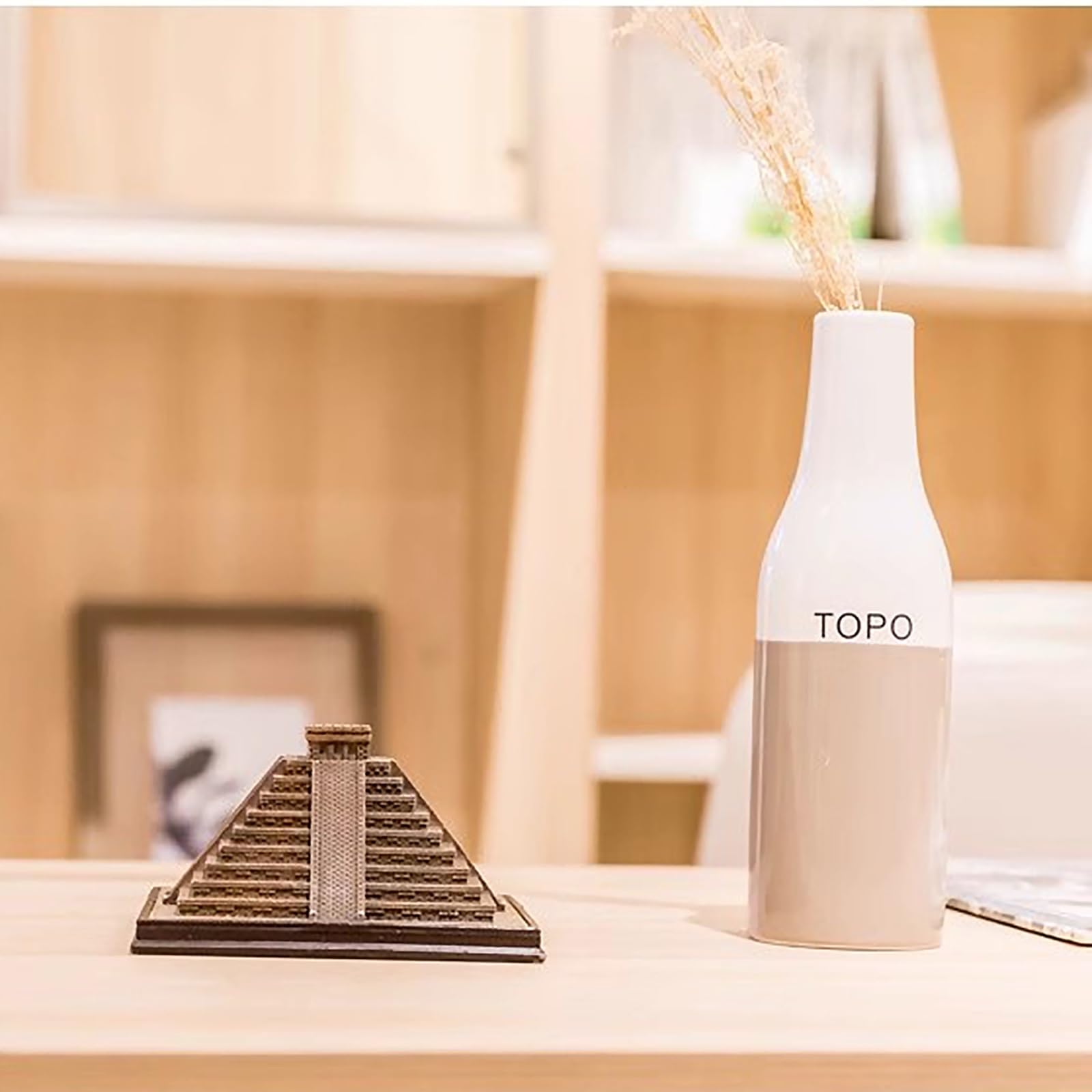 マヤ人形　石製 Amazon.co.jp: 本物のマヤのピラミッドモデル手作りの樹脂装飾