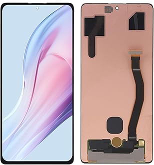 for S10 Lite Screen Replacement, 6.7in OLED Display Touch Digitizer Assembly Support Fingerprint, Phone Screen Display with Repair Tool