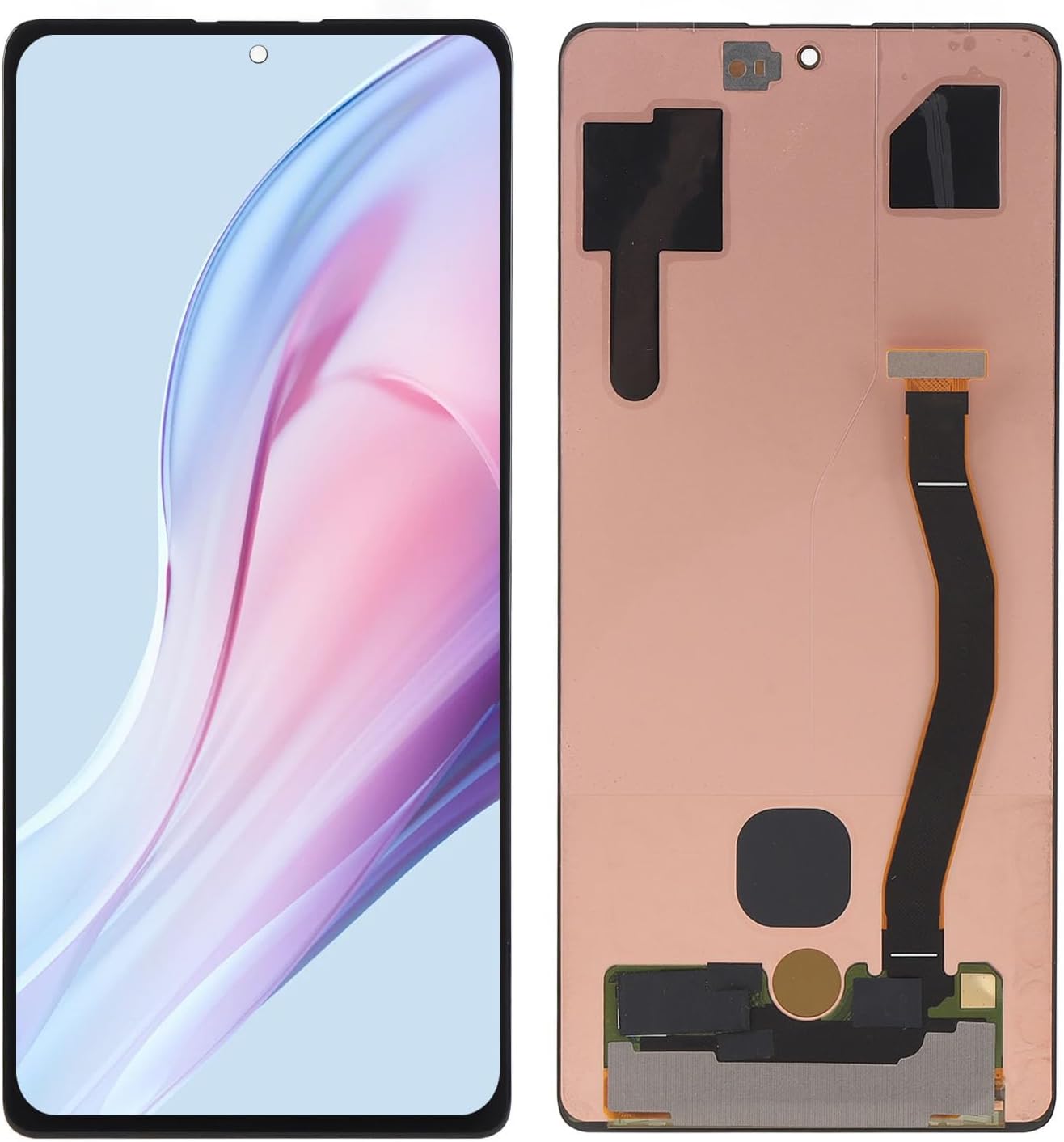 for S10 Lite Screen Replacement, 6.7in OLED Display Touch Digitizer Assembly Support Fingerprint, Phone Screen Display with Repair Tool