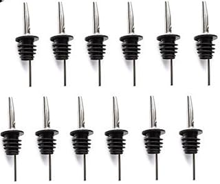 12 Olive Oil Liquor Wine Free Flow Bottle Pourer Dispenser Spouts Stainless Steel with a Plastic Breathing Tube 285-80 Model: 285-80 (Home & Kitchen)