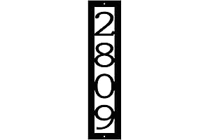 Oil Rubbed Bronze House Numbers - Custom Address Marker - Vertical House...