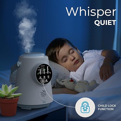 Miniatura 3 de Everlasting Comfort Humidificador de llenado superior de 2.5 litros  Actualizado fácil de limpiar 20 horas de funcionamiento Humectante de aire de