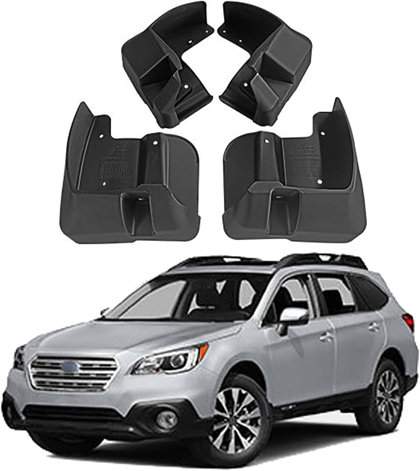 NYSLDSCO 4Pcs Premium Mud Flaps for Subaru Outback 2015-2020 Front and Rear Splash Guards Durable Mudguards Protection Against Road Debris