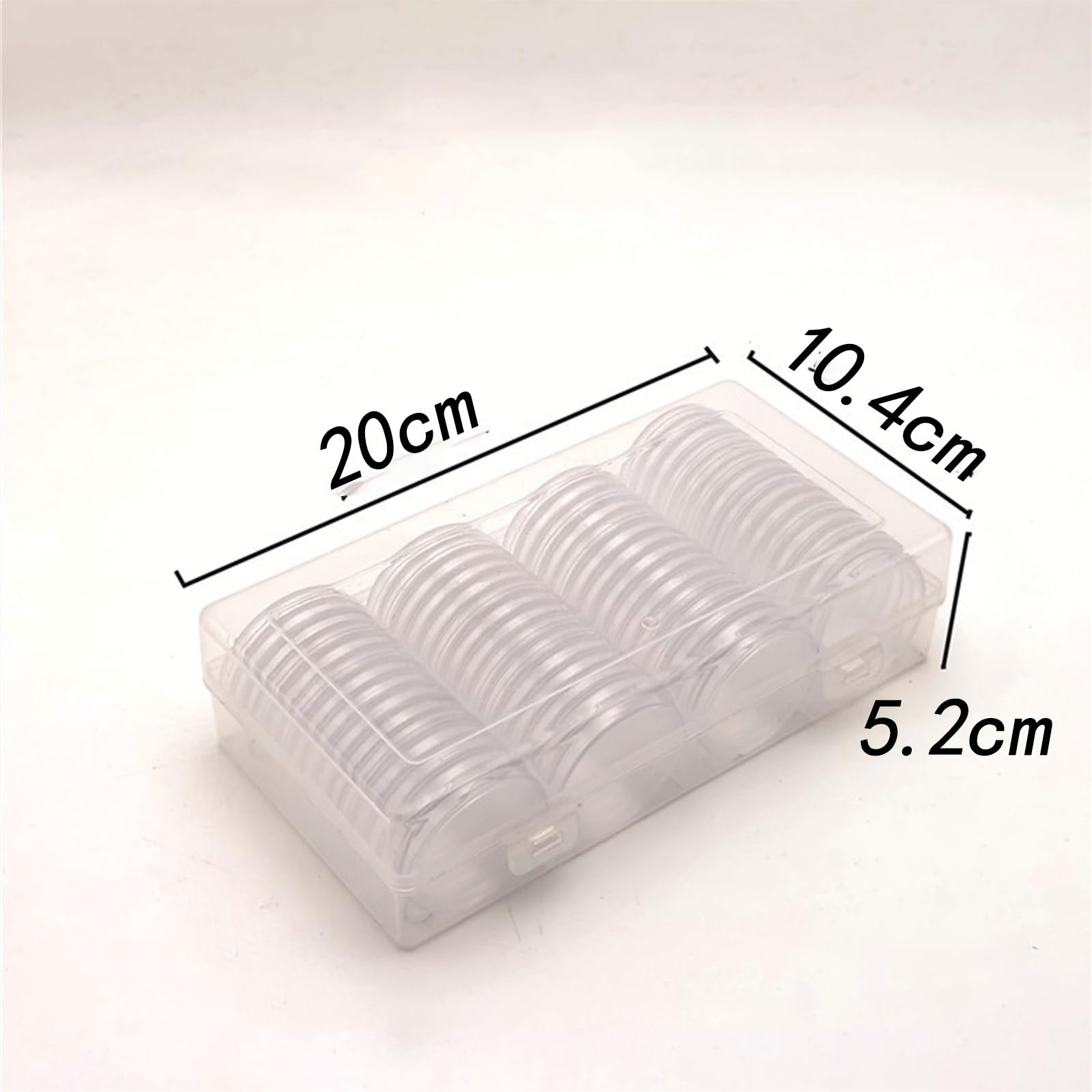Niniang 40 MM Capsule per Monete Portamonete Contenitore di Stoccaggio con Scatola di Immagazzinaggio per Forniture di Raccolta di Monete (60 Pezzi