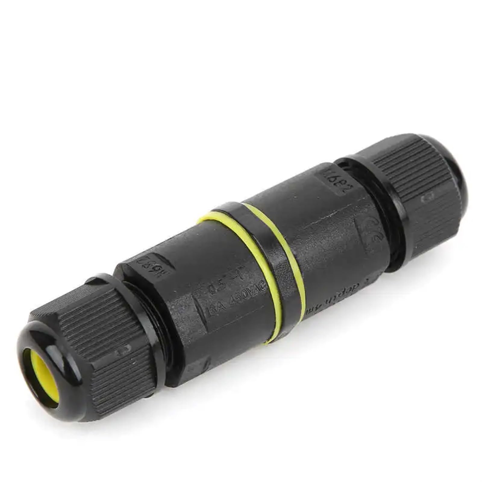 Conector de Cable Caja Conexiones Impermeable IP68 for Exteriores, Conector eléctrico 3 Pines, Bloque terminales Sellado Retardante, 2 uds