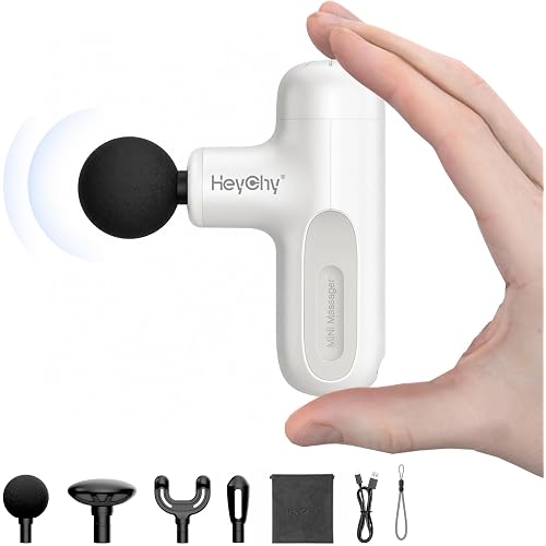 HEYCHY Super Mini Massage Gun Deep Tissue Portable Muscle Massager, 3000RPM