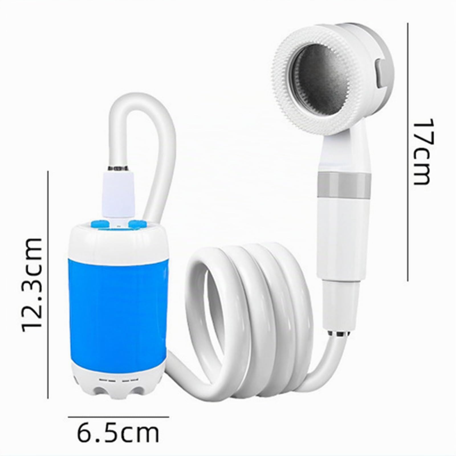 BertausDouche portable extérieur PL80 - Douche électrique 5000 mAh pour camping et usage intérieur/extérieur