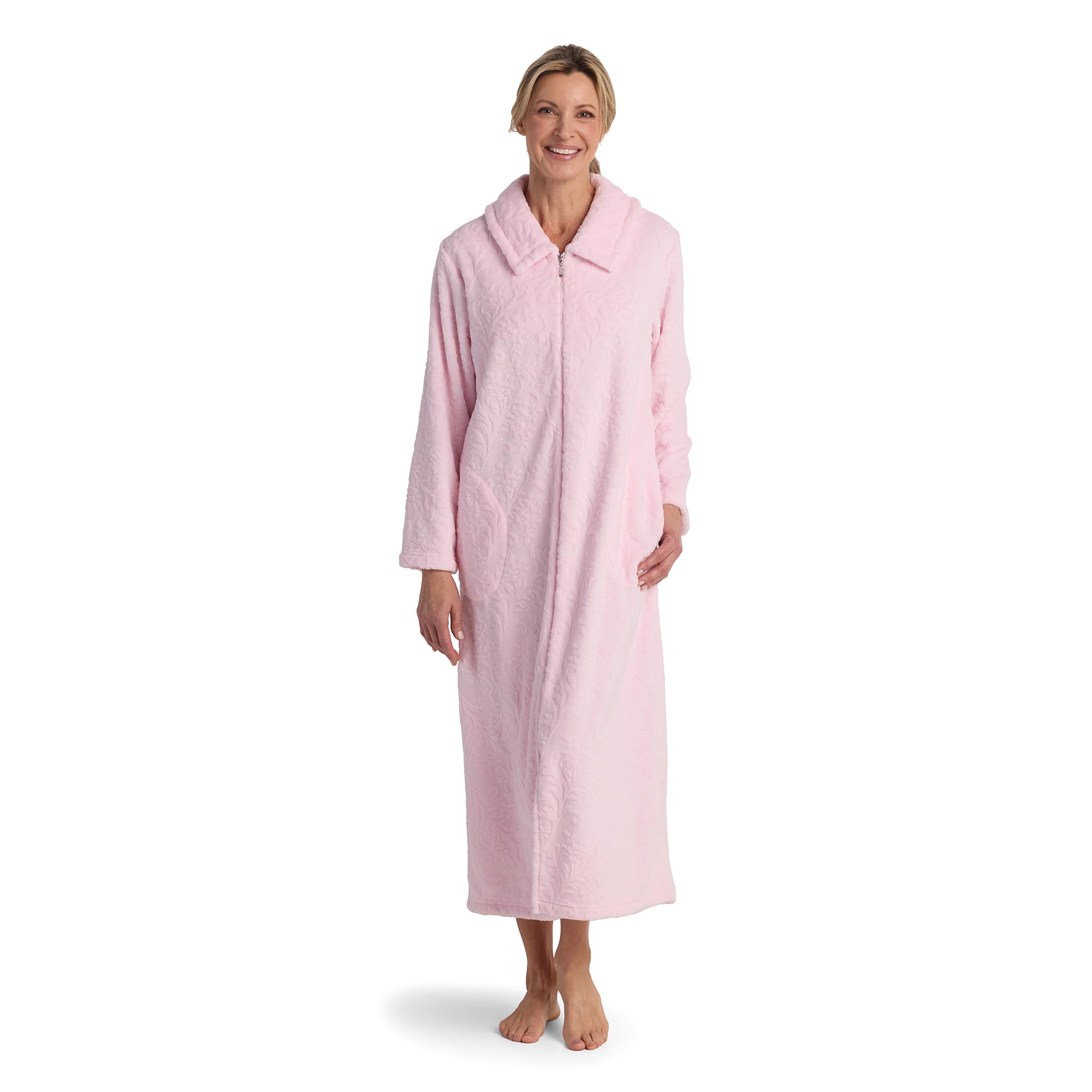 Miss Elaine Women's Long Fleece Robe