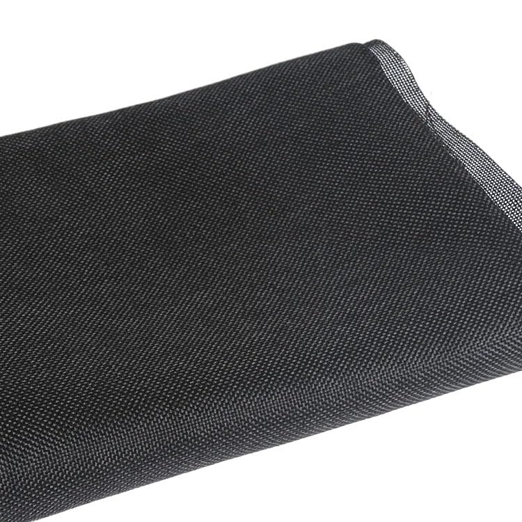 Maille en lin à travers le son et tissu acoustique noir pour haut-parleur