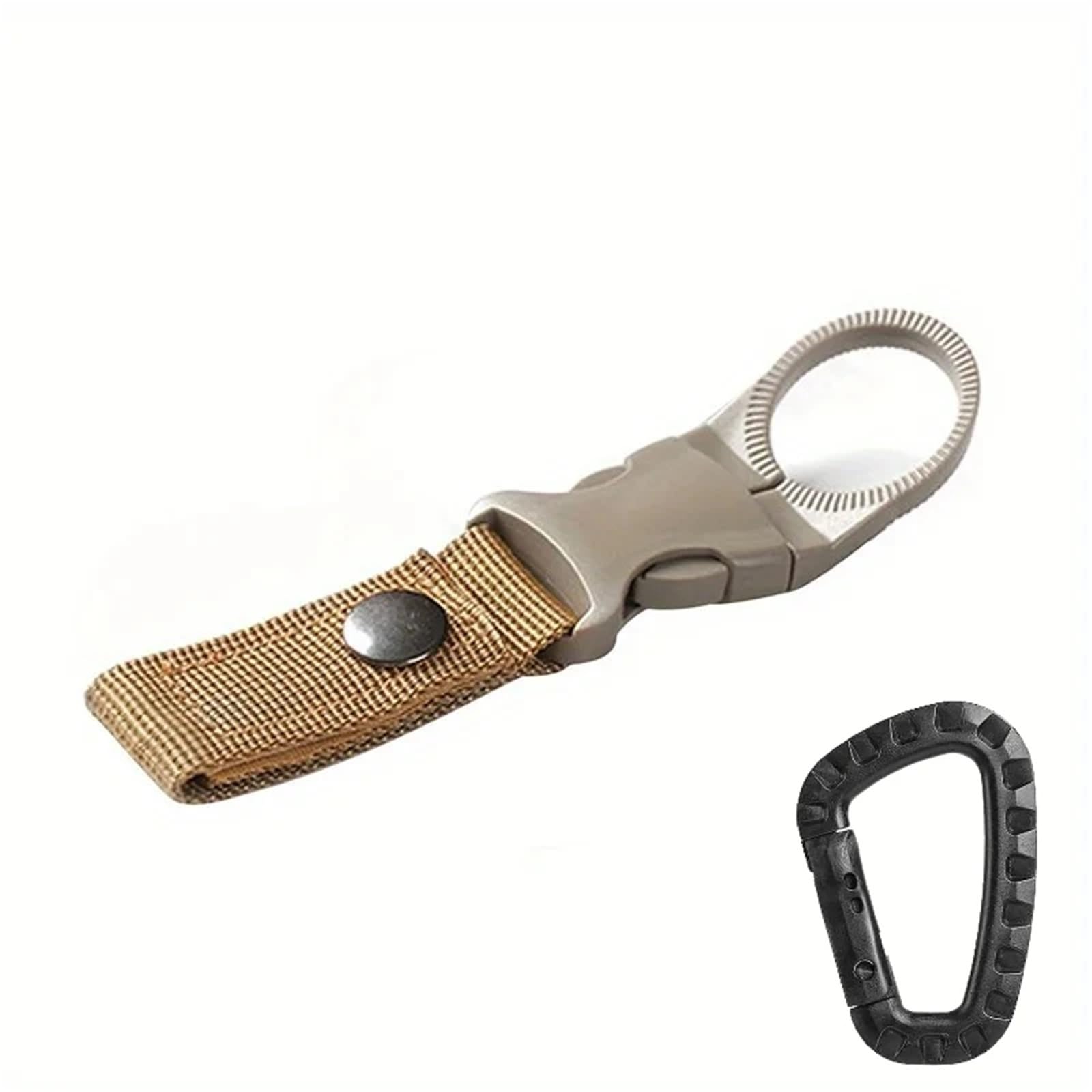 GHHZML Water Bottle Clip Webbing Water Bottle Holder Climbing Carabiner Belt Backpack Hanger Hooks Clip Multifunction Nylon Buckle Hook