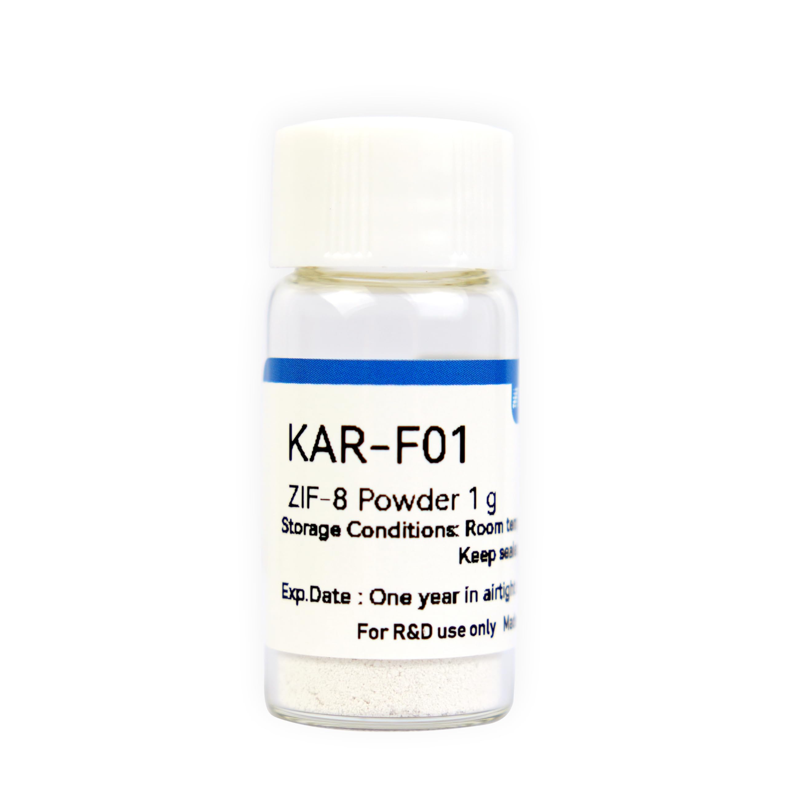 Metal Organic Frameworks MOFs ZIF-8 Powder KAR-F01 Ideal for Gas Storage, Separation, and Catalysis CAS 46201-07-4 (1 Gram)