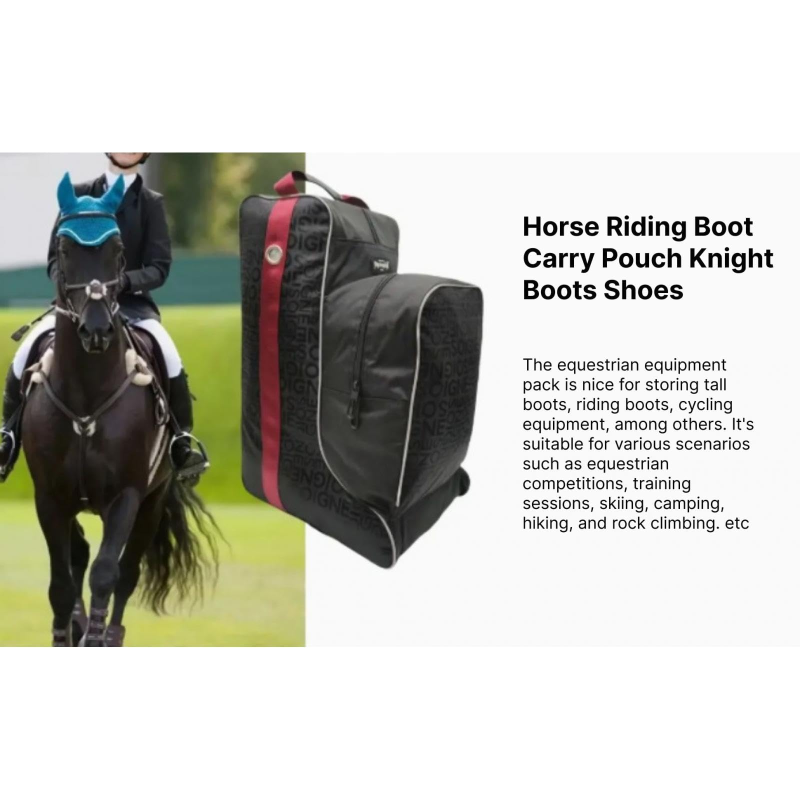 Équipement D'équitation, Rangement pour Bottes D'équitation, Sac à Bottes D'équitation