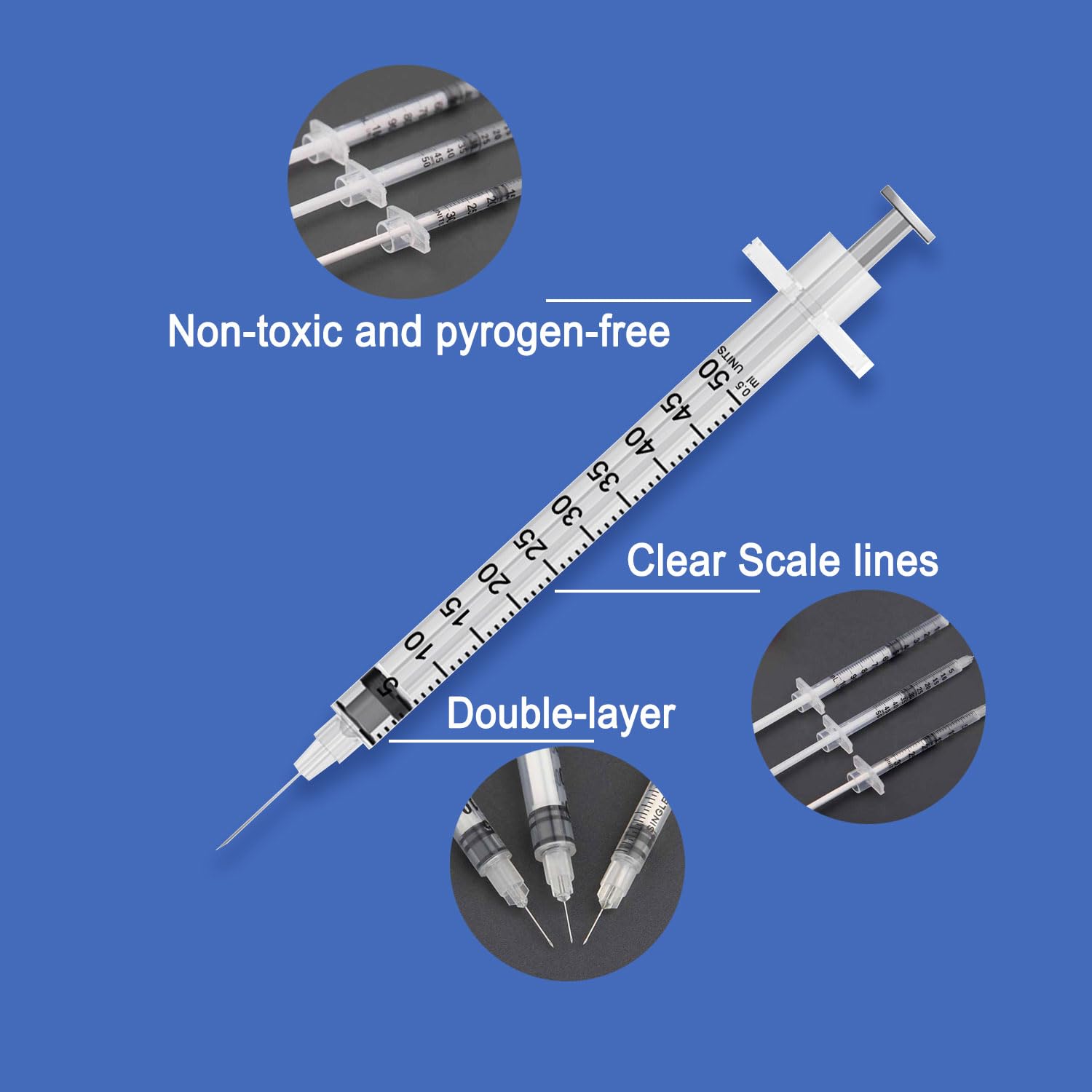 Needles For Injections 50Pcs 5 Ml Centrifuge Test Tube Multi-purpose ...