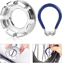 2 x Spoke Wrench with 8 Way Spokes, Universal Steel Adjustable Wrench Repair Tools for Mountain Bike Road Bike (10-15 Gauge)